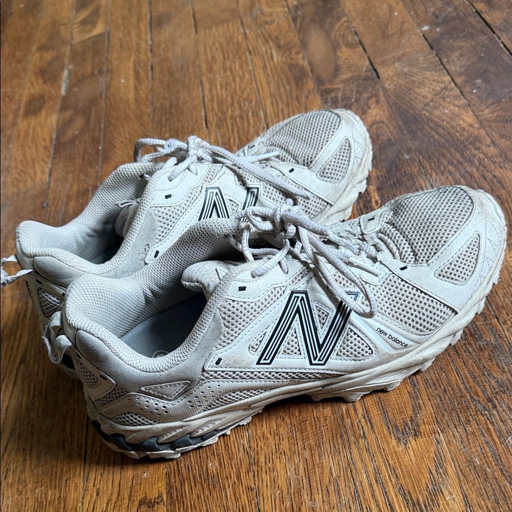 New Balance Light Gray Mesh Sneakers